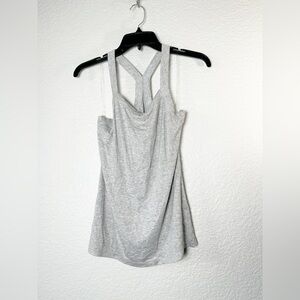 Doe & Rae Gray Tank Top with Design on Back